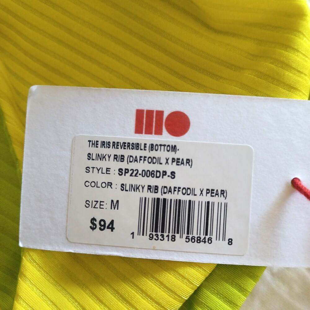 Solid & Striped Iris Reversible Bikini Daffodil Pear Medium NWT - Picture 4 of 9